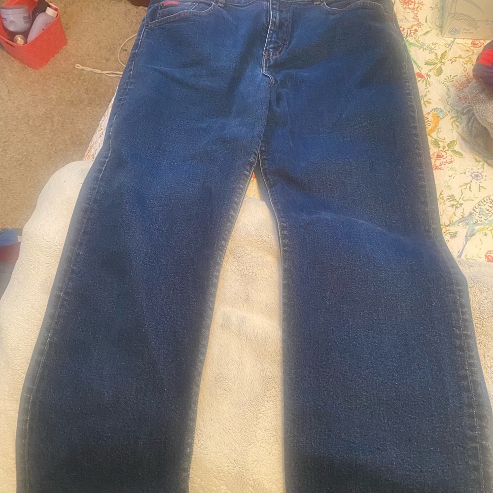 Chaps Women's Navy Straight Leg Jeans